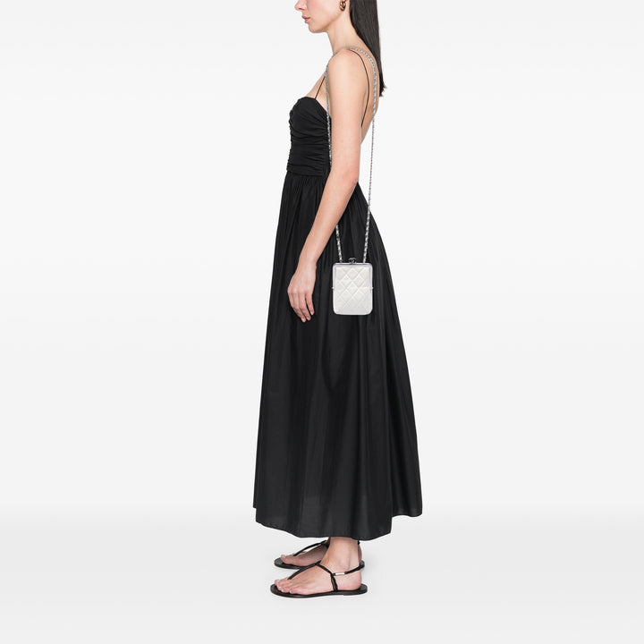 Chanel CC Matelassé Acrylic et Cuir d’agneau Evening Pochette avec chaîne