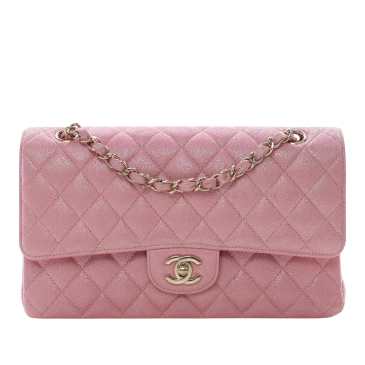Chanel Medium Classic Iridescent Caviar Double rabat