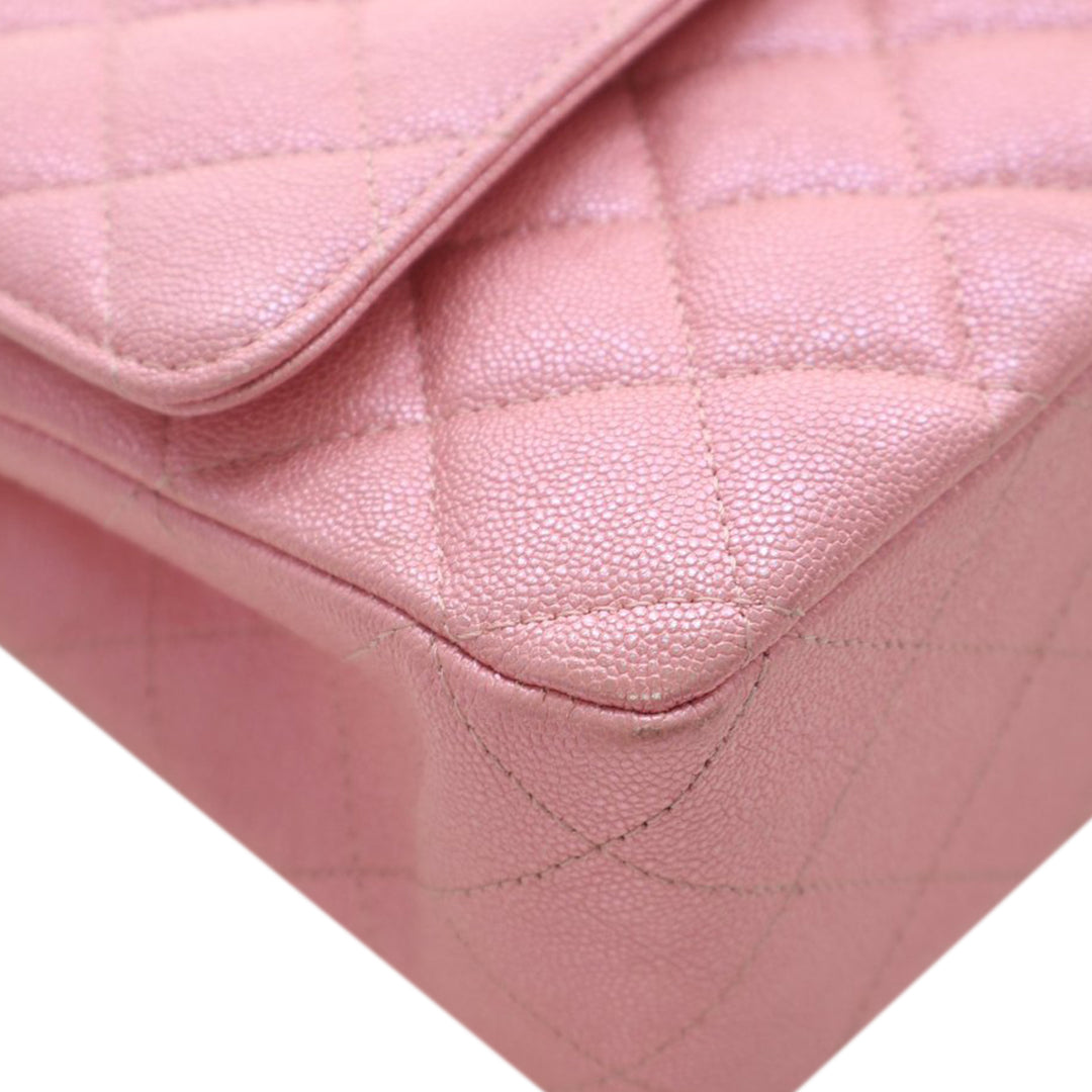 Chanel Medium Classic Iridescent Caviar Double rabat