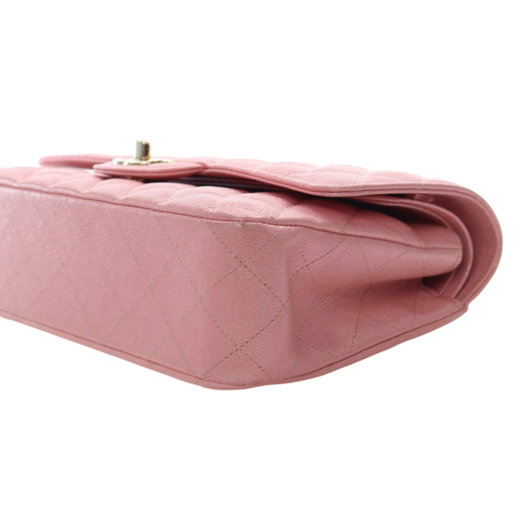 Chanel Medium Classic Iridescent Caviar Double rabat