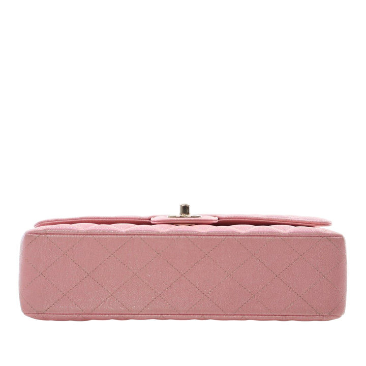 Chanel Medium Classic Iridescent Caviar Double rabat