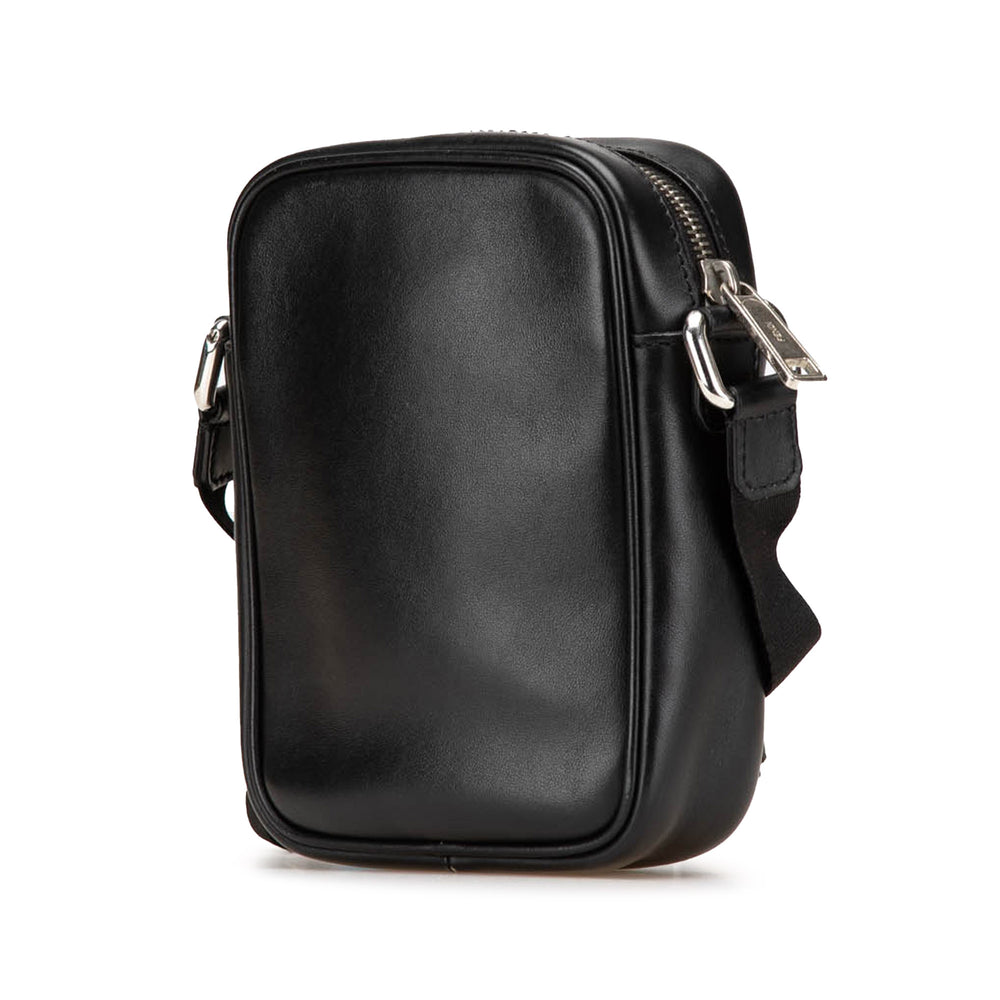 Small Leather Monster Bug Crossbody Black - Gaby Paris