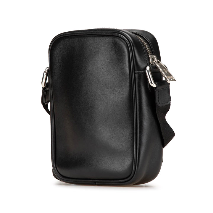 Small Leather Monster Bug Crossbody Black - Gaby Paris
