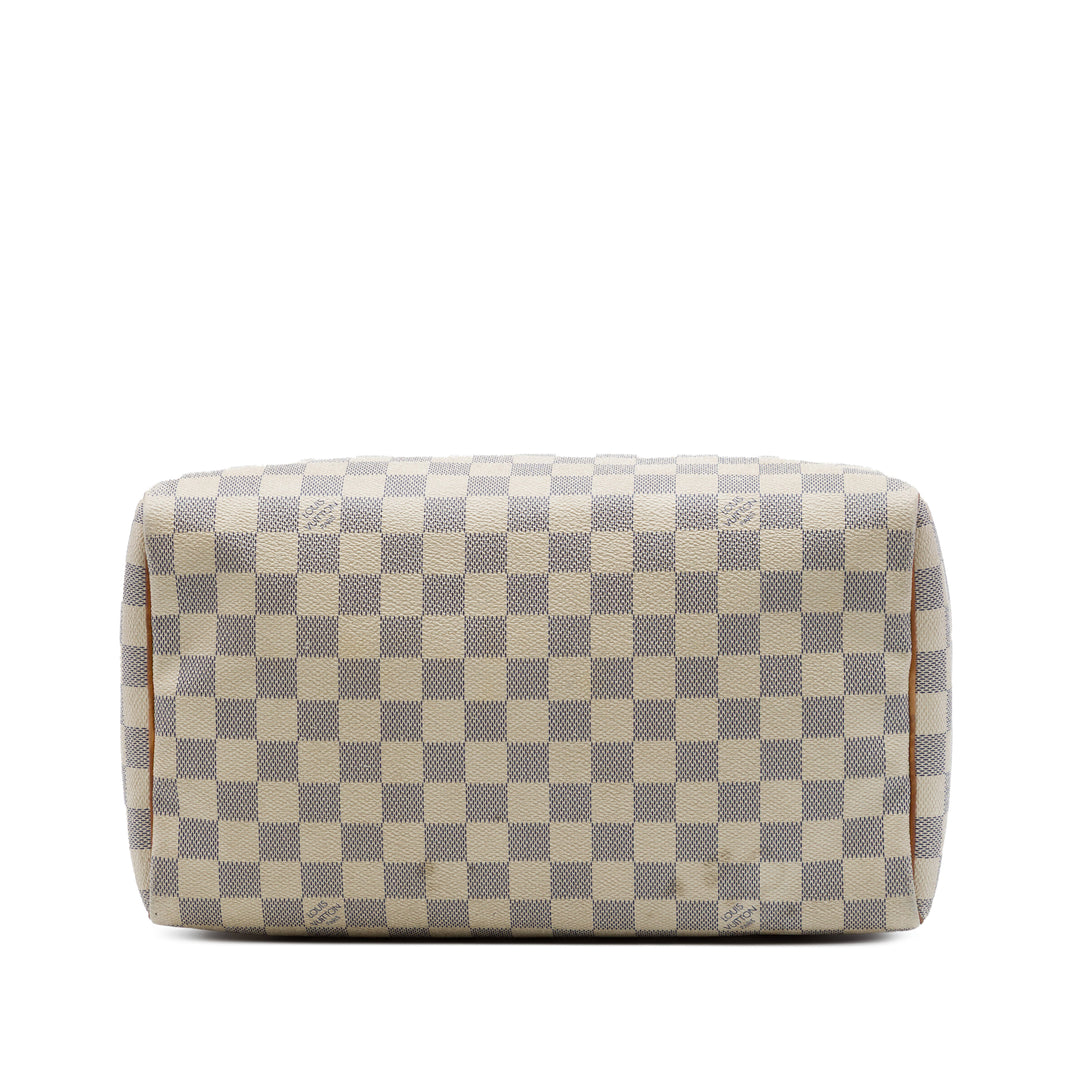 Louis Vuitton Speedy 30 Damier Azur Blanc