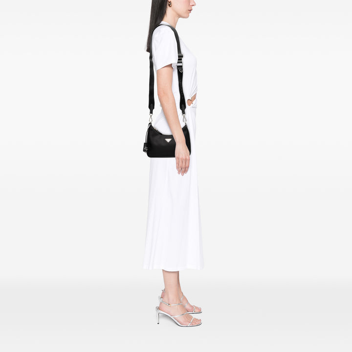 Prada à finitions Re Edition 2005 Sac Mini Saffiano Noir