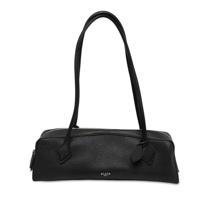ALAÏA Le Teckel Sac Moyen Cuir de chèvre Noir – vue principale – GABY PARIS