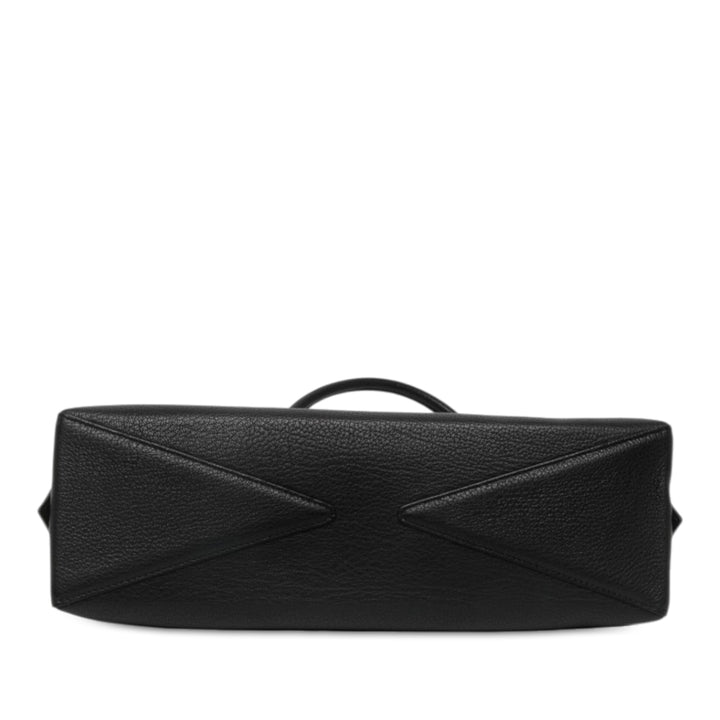 ALAÏA Le Teckel Sac Moyen Cuir de chèvre Noir – vue 3 – GABY PARIS