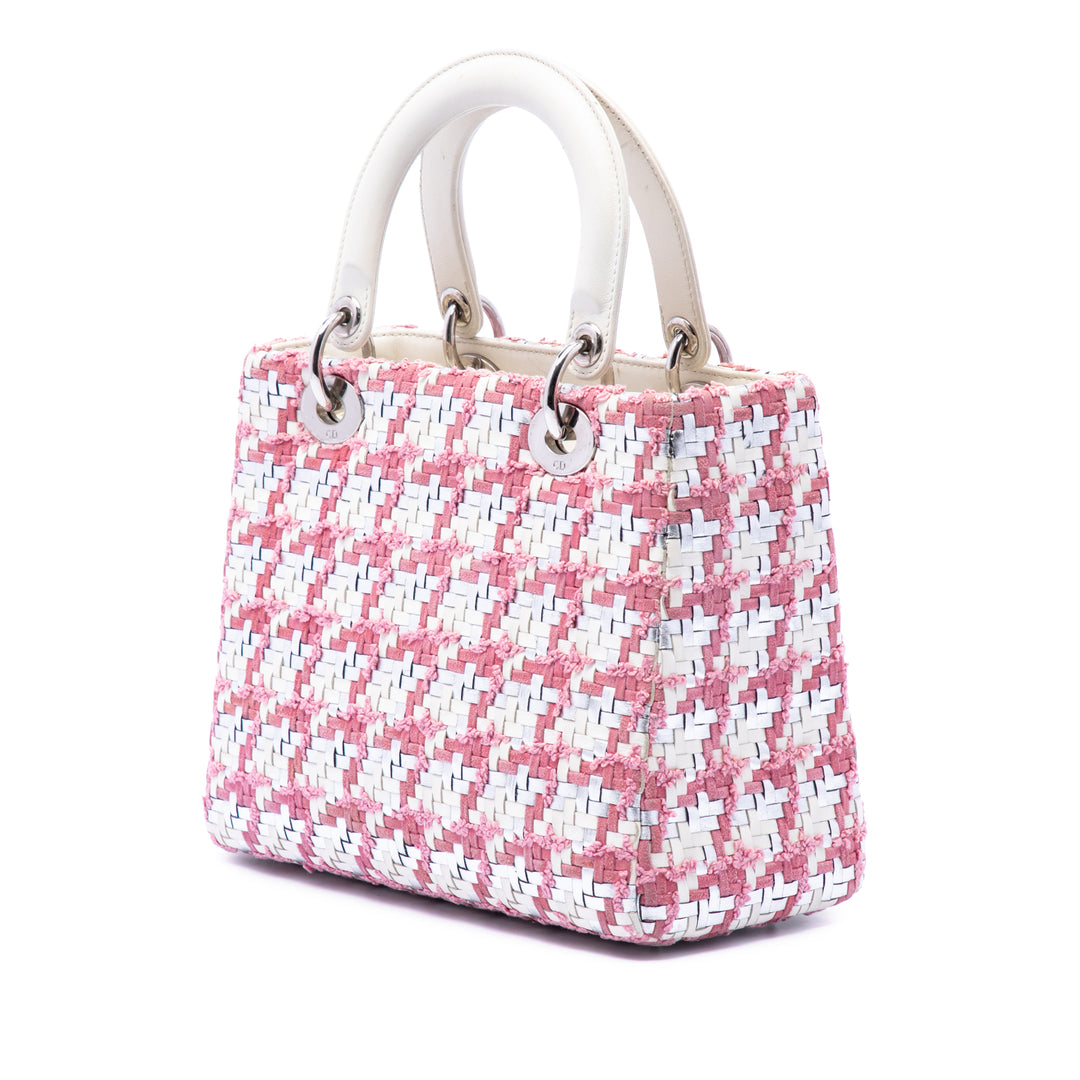 Dior Medium Cuir d’agneau And Tweed Lady Dior