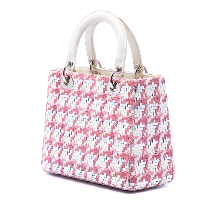 Dior Medium Cuir d’agneau And Tweed Lady Dior