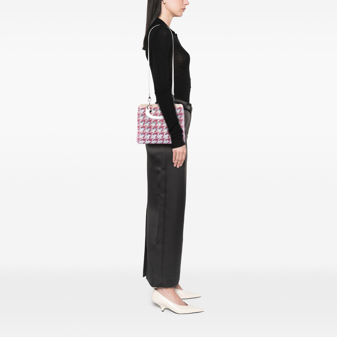 Dior Medium Cuir d’agneau And Tweed Lady Dior