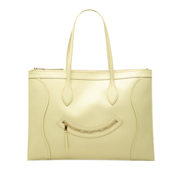 Celine Glossy Plat Luggage Cabas Cuir de veau
