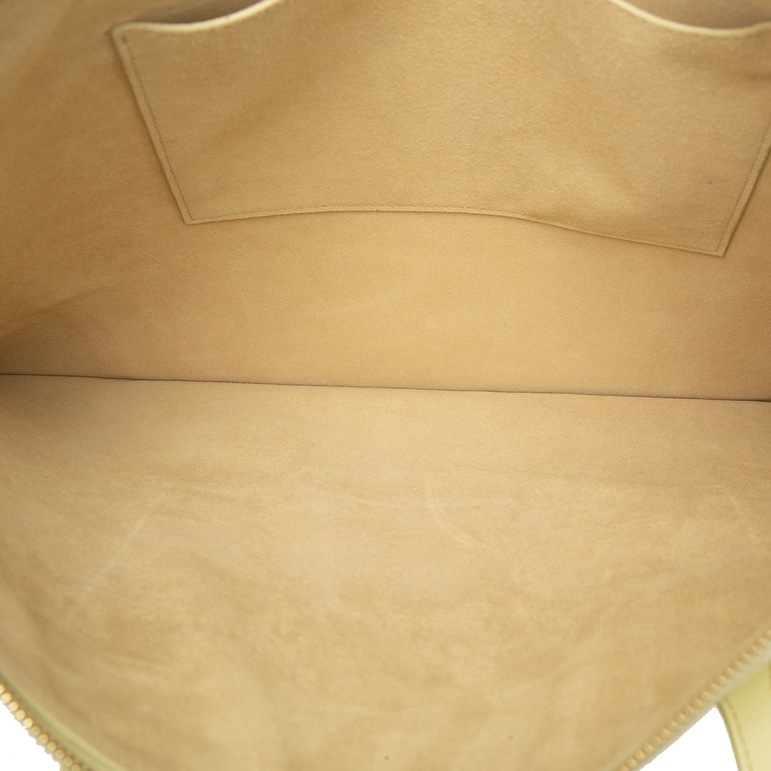 Celine Glossy Plat Luggage Cabas Cuir de veau