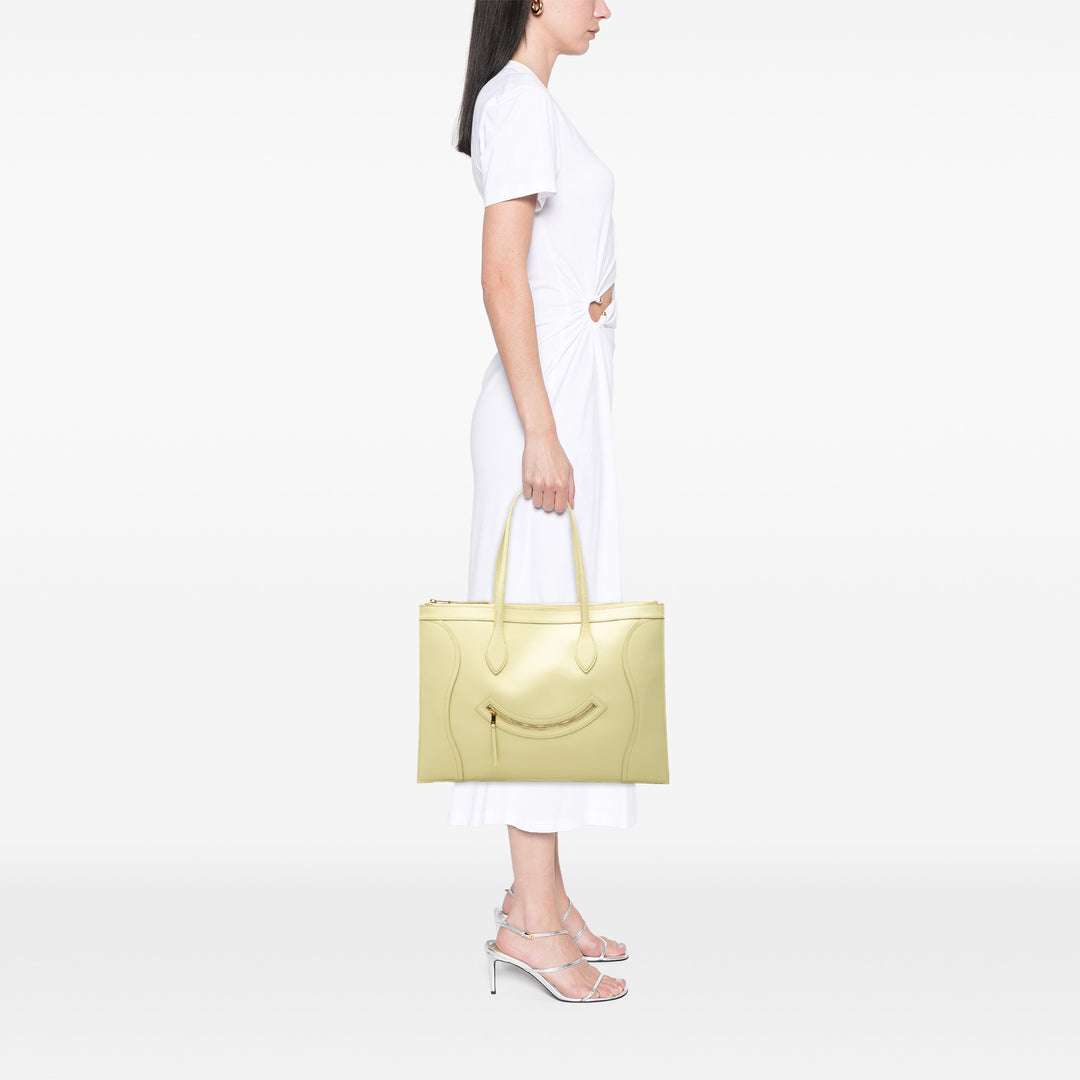 Celine Glossy Plat Luggage Cabas Cuir de veau