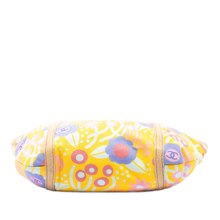 Chanel CC Toile High Summer Flower Cabas