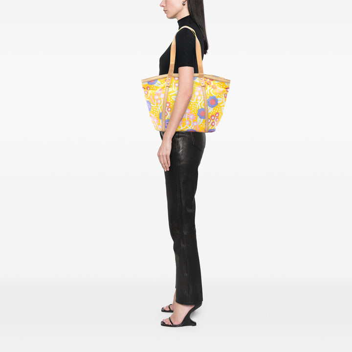 Chanel CC Toile High Summer Flower Cabas
