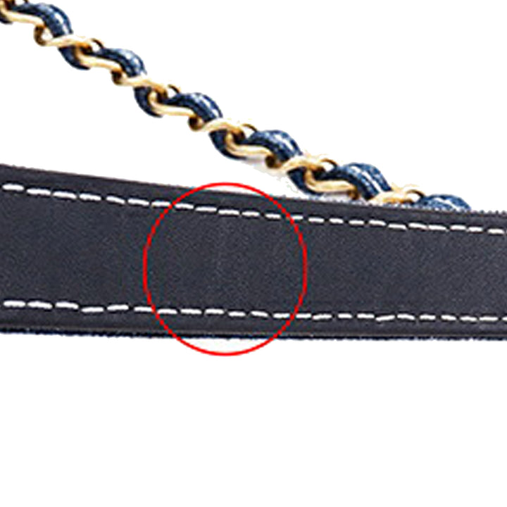 CC Quilted Denim Vanity Bag Blue - Gaby Paris
