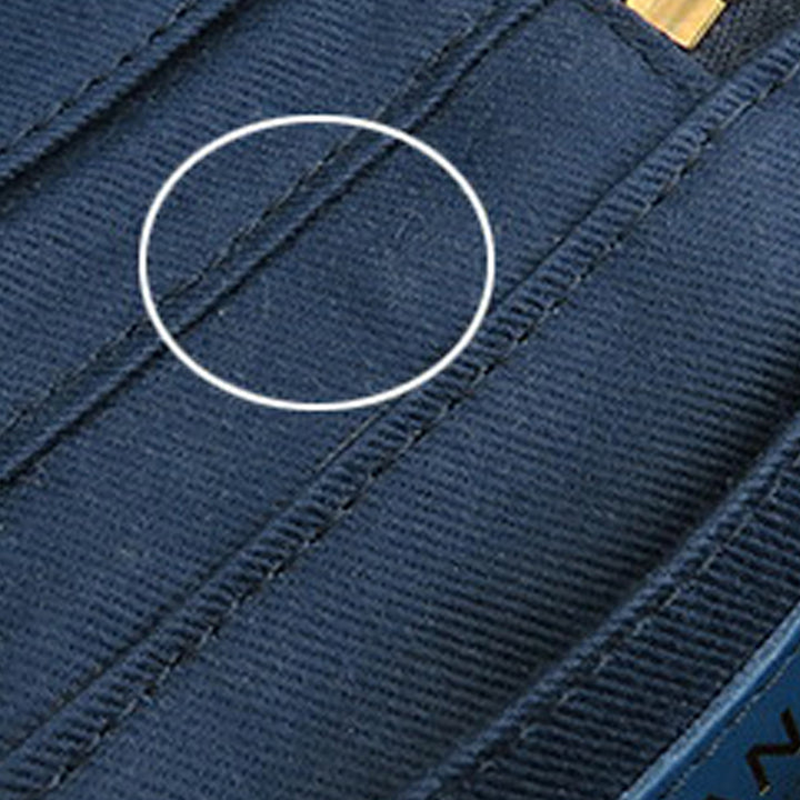 CC Quilted Denim Vanity Bag Blue - Gaby Paris