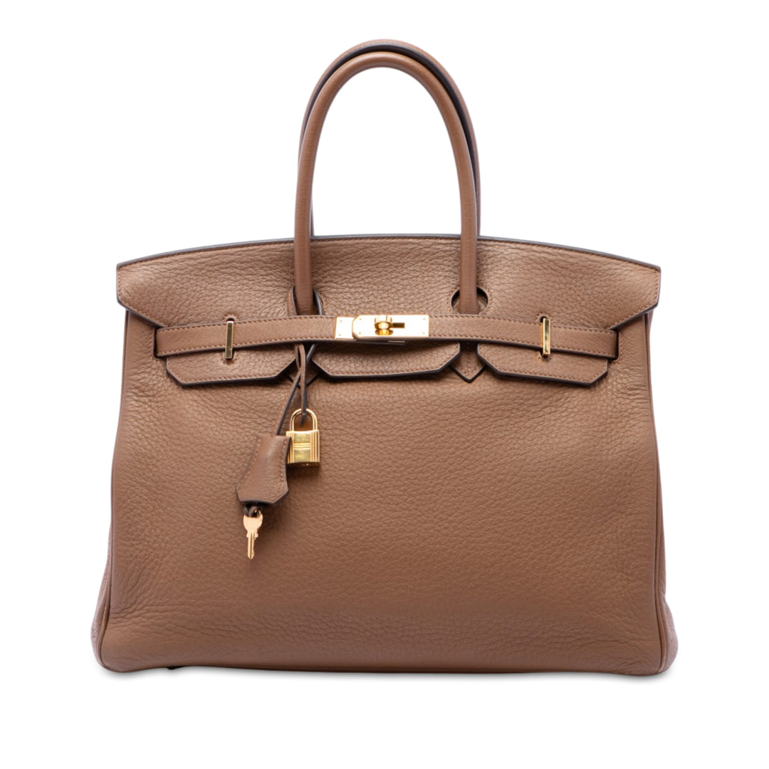 Hermès Birkin Retourne 35 Clémence Marron – vue principale – GABY PARIS