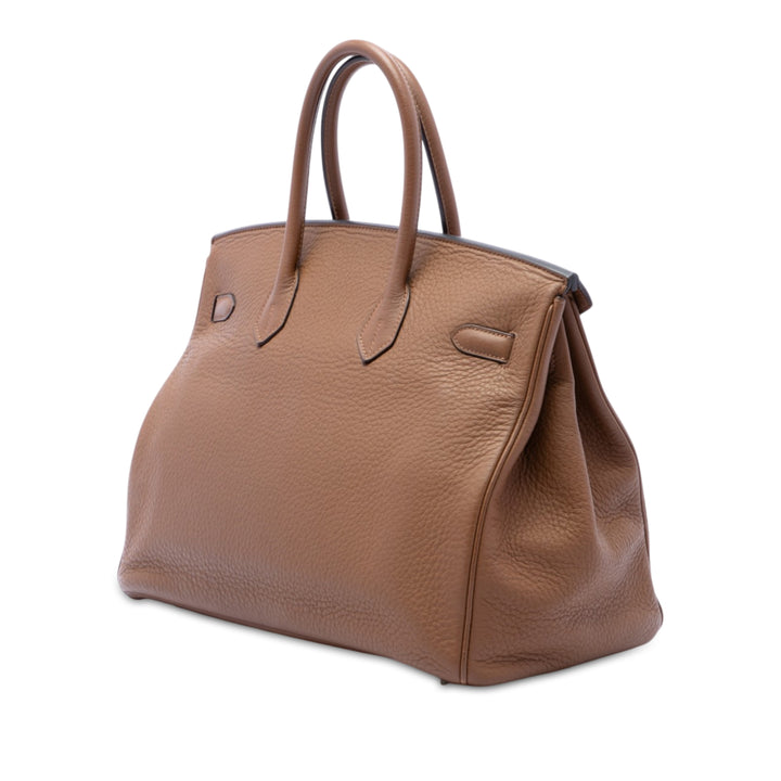 Hermès Birkin Retourne 35 Clémence Marron – vue 2 – GABY PARIS