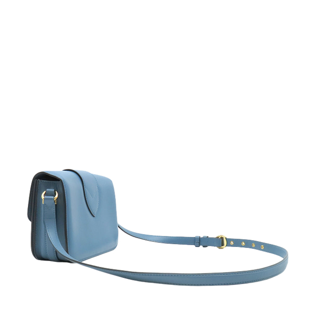 LV Pont 9 Souple MM Cuir de veau Bleu