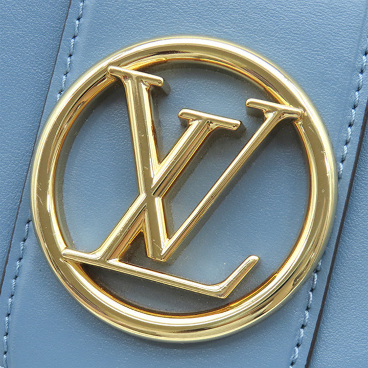 LV Pont 9 Souple MM Cuir de veau Bleu