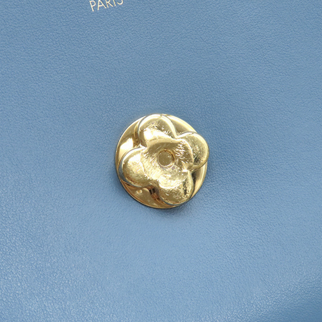 LV Pont 9 Souple MM Cuir de veau Bleu