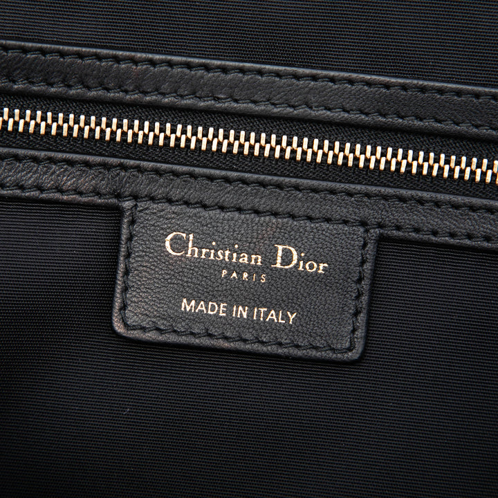 Cannage Souple Zippé Lady Dior Cabas Grand Cuir d'agneau Noir