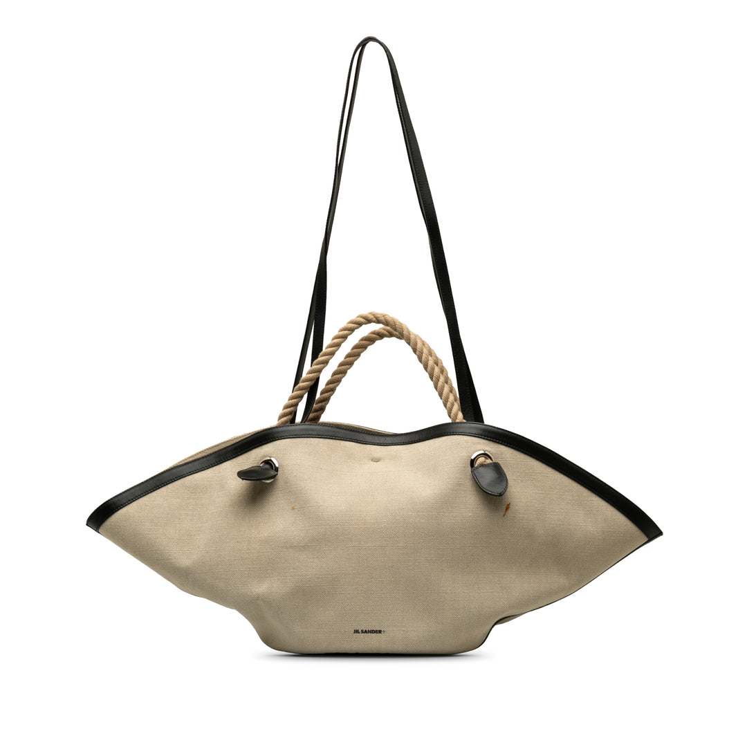 Canvas Sombrero Satchel Brown - Gaby Paris