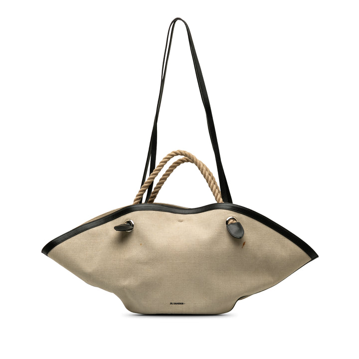 Canvas Sombrero Satchel Brown - Gaby Paris