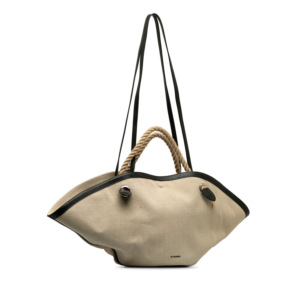 Canvas Sombrero Satchel Brown - Gaby Paris