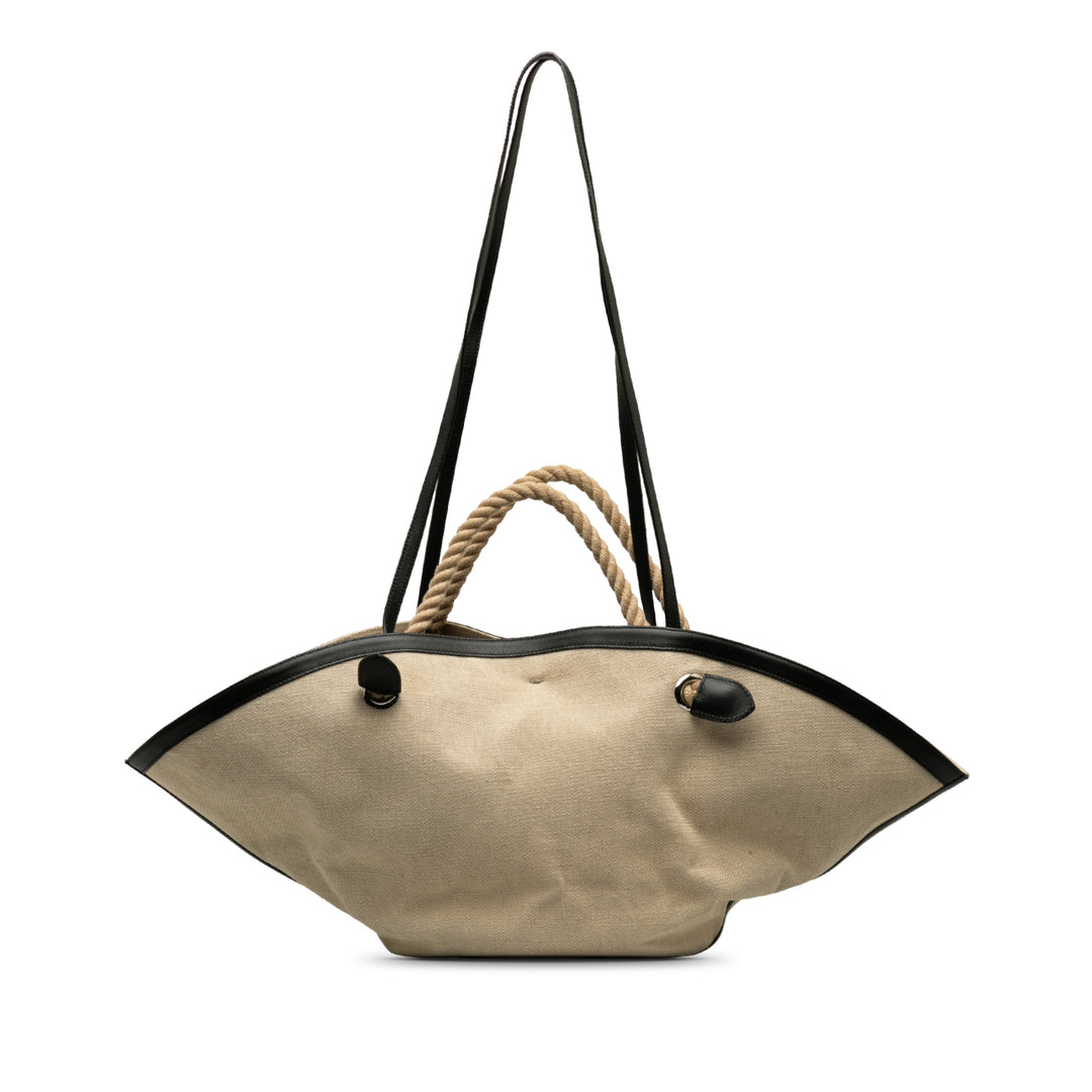 Canvas Sombrero Satchel Brown - Gaby Paris