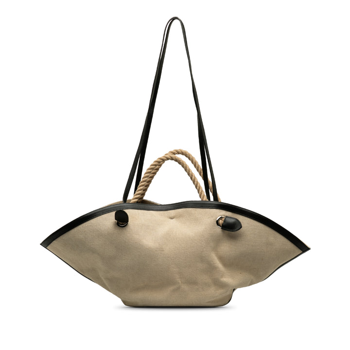 Canvas Sombrero Satchel Brown - Gaby Paris