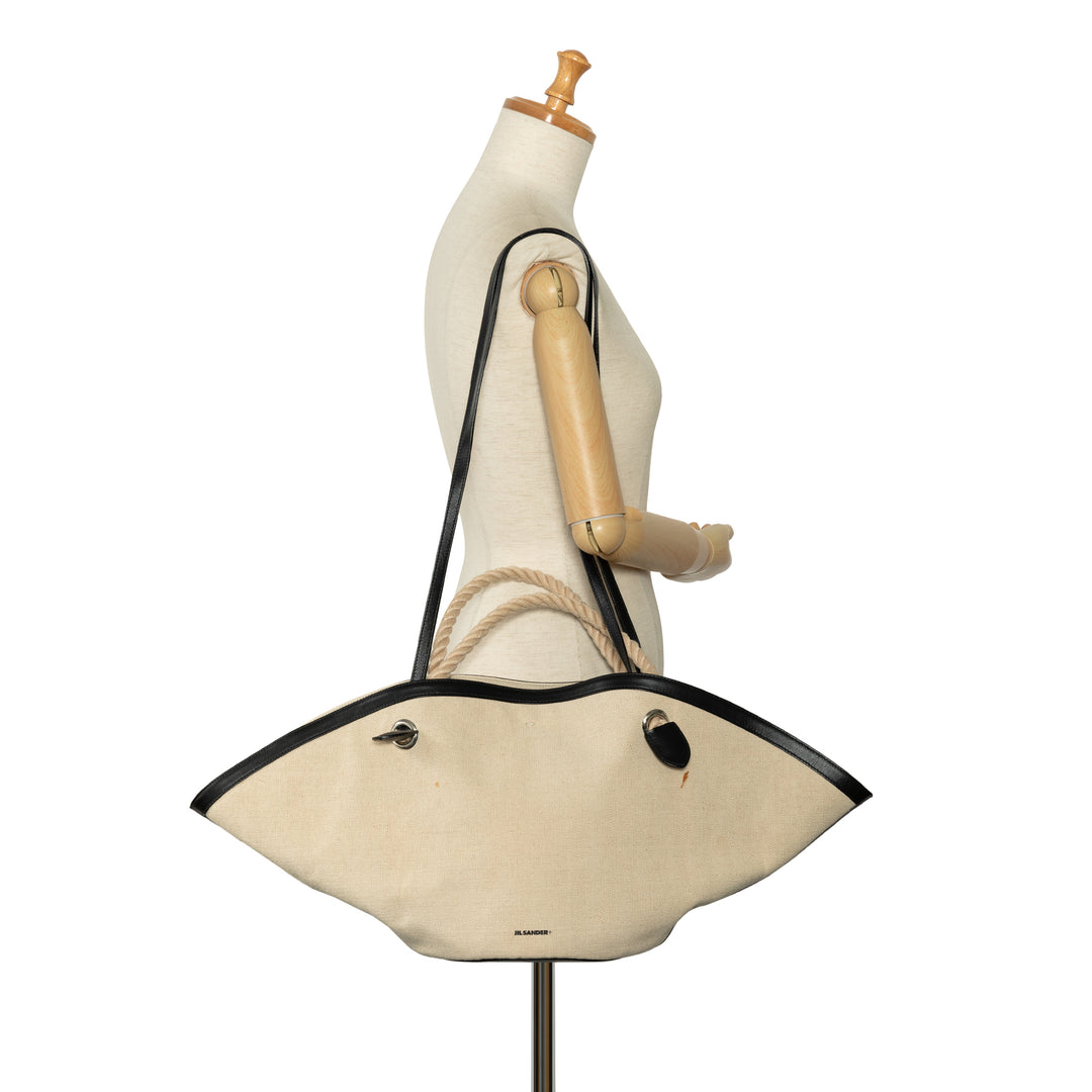 Canvas Sombrero Satchel Brown - Gaby Paris