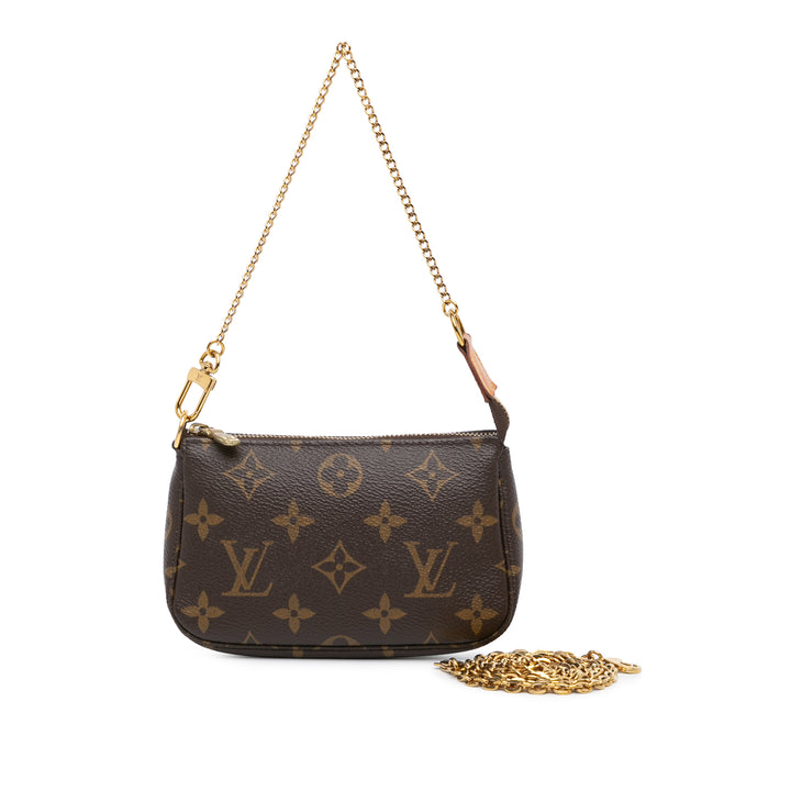 Monogram Mini Pochette Accessoires Brown - Gaby Paris