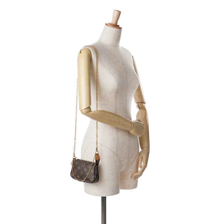 Monogram Mini Pochette Accessoires Brown - Gaby Paris