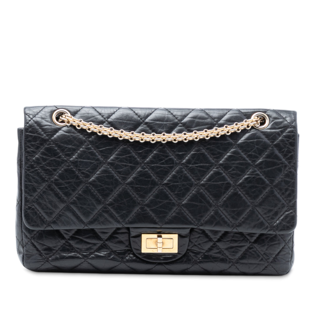 Chanel Reissue 2.55 vieilli Cuir de veau Double rabat 226 – GABY PARIS Authentique