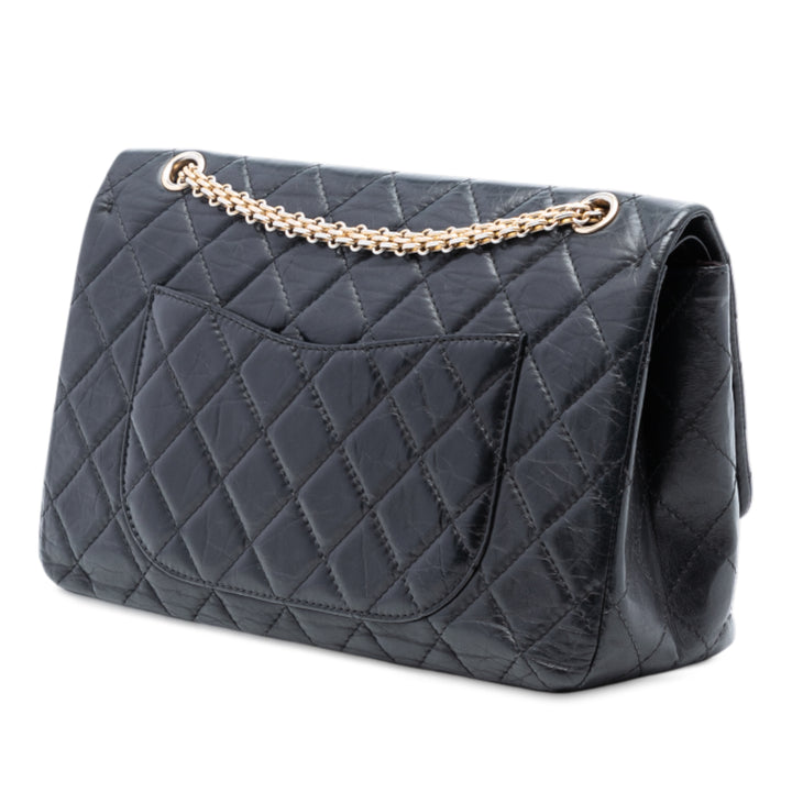 Chanel Reissue 2.55 vieilli Cuir de veau Double rabat 226 – GABY PARIS Authentique
