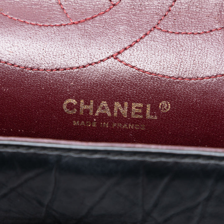 Chanel Reissue 2.55 vieilli Cuir de veau Double rabat 226 – GABY PARIS Authentique
