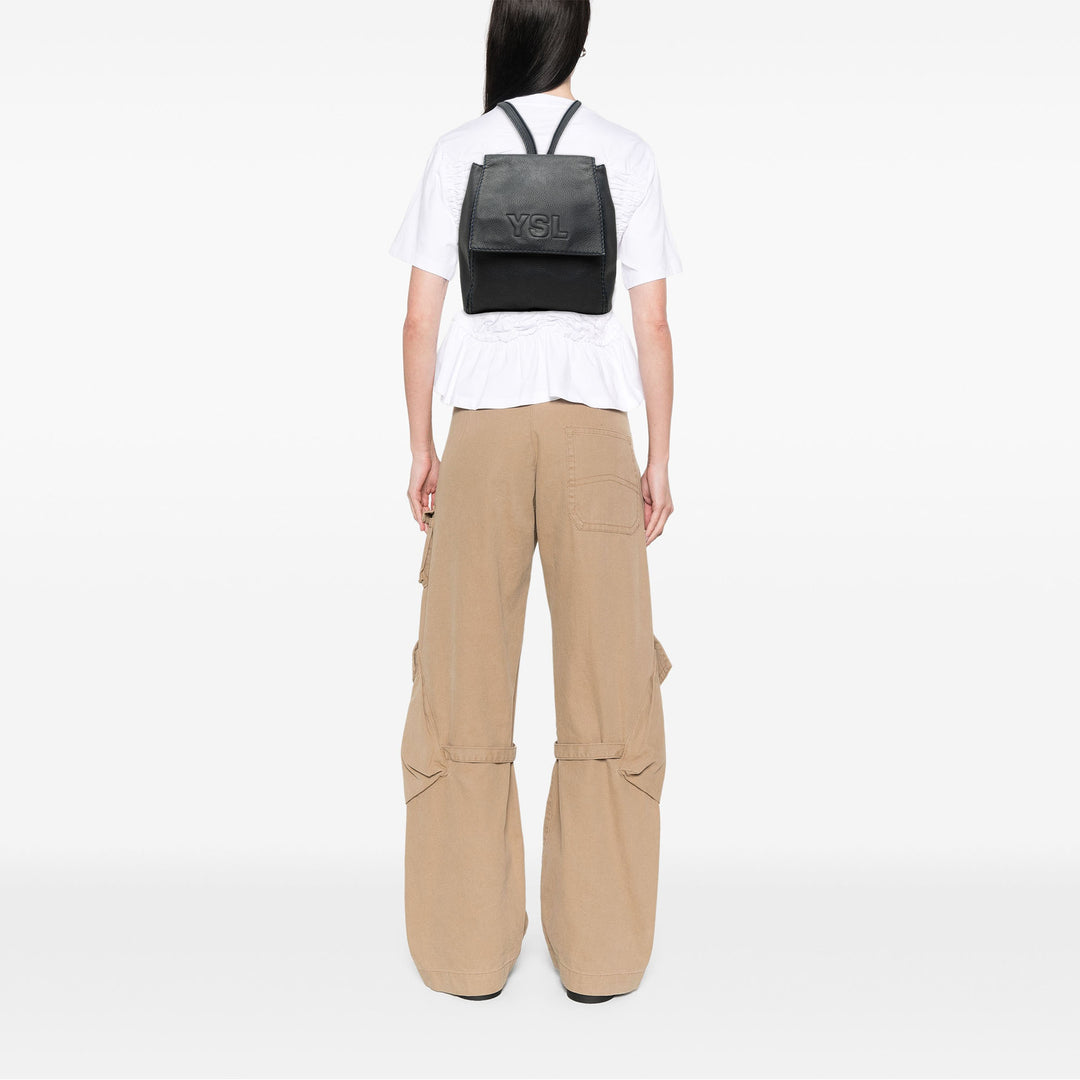 Saint Laurent embossé Cuir Sac à dos