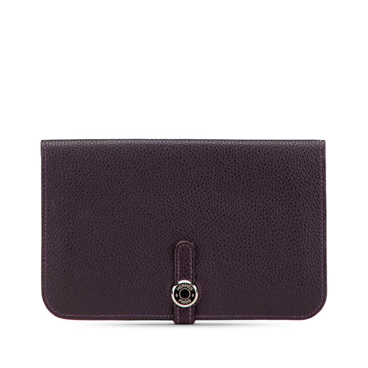 Togo Dogon Wallet GM Purple - Gaby Paris