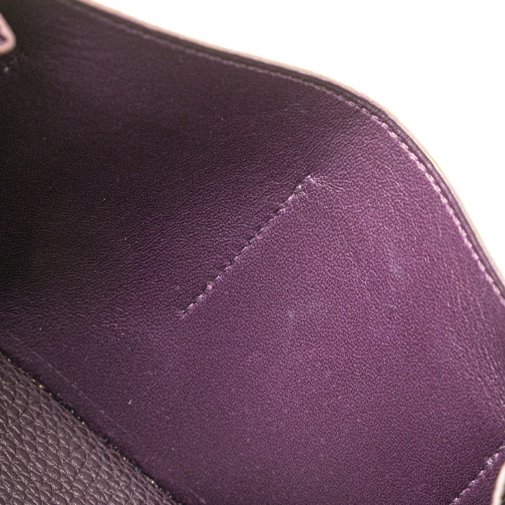 Togo Dogon Wallet GM Purple - Gaby Paris