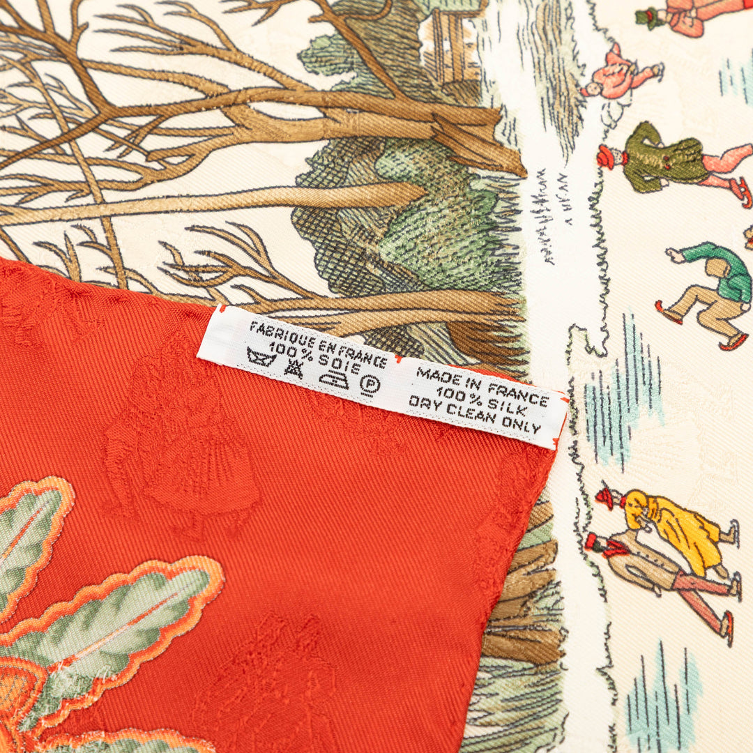 Hermès Joies d Hiver Foulard 90 Soie