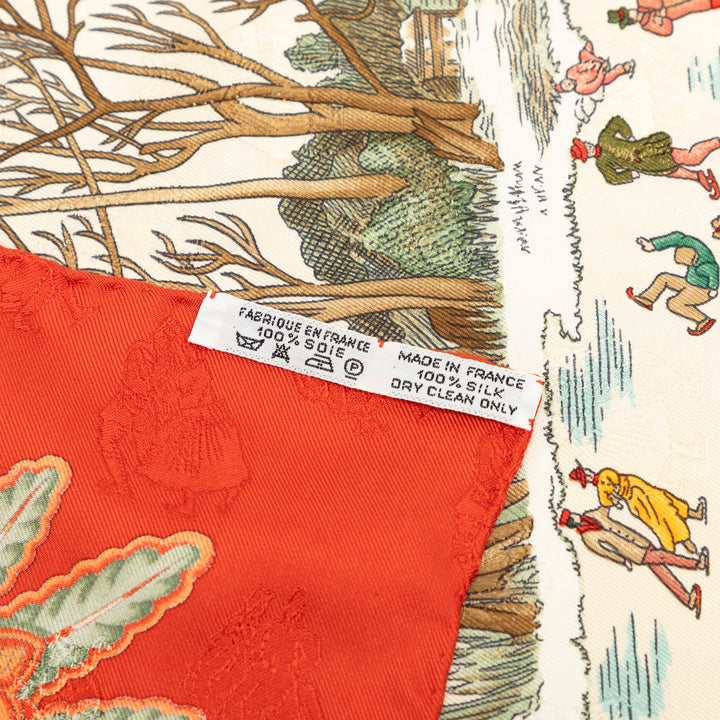 Hermès Joies d Hiver Foulard 90 Soie
