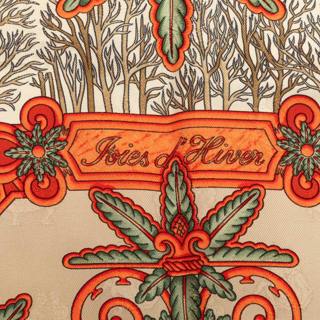 Hermès Joies d Hiver Foulard 90 Soie