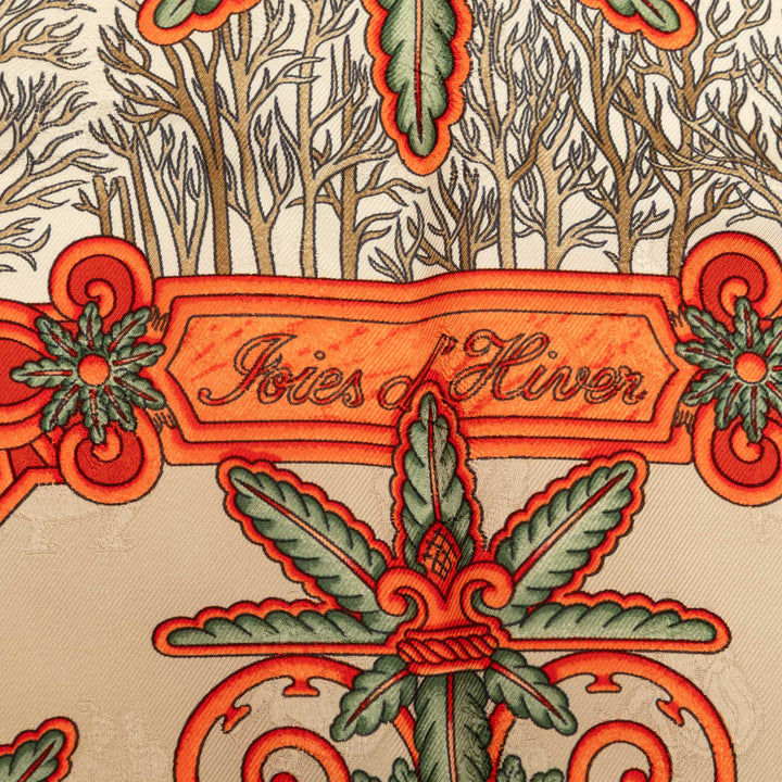 Hermès Joies d Hiver Foulard 90 Soie
