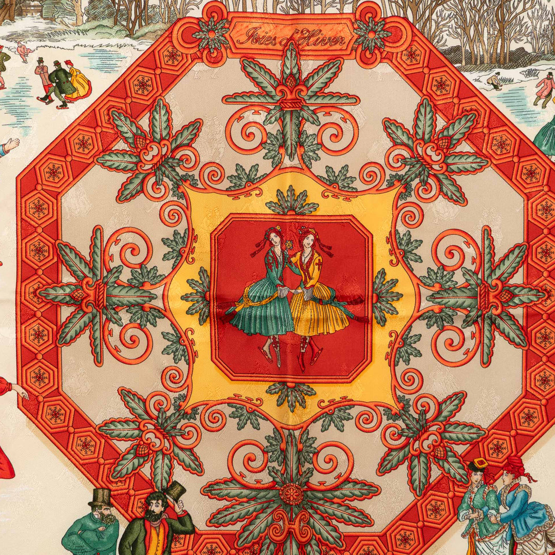 Hermès Joies d Hiver Foulard 90 Soie