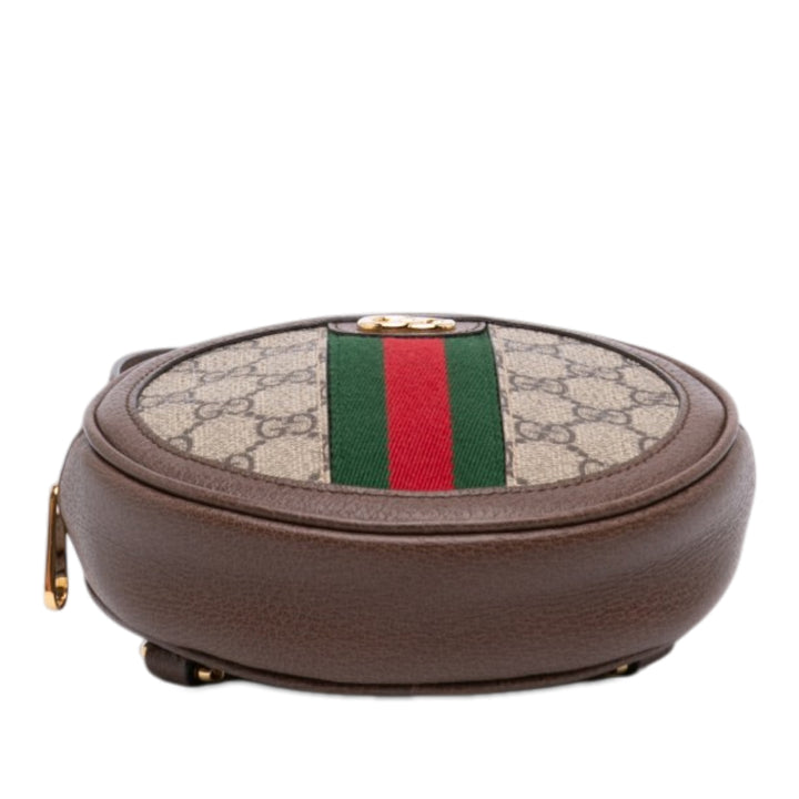 Gucci Mini GG Supreme Web Ophidia Rond Sac à dos
