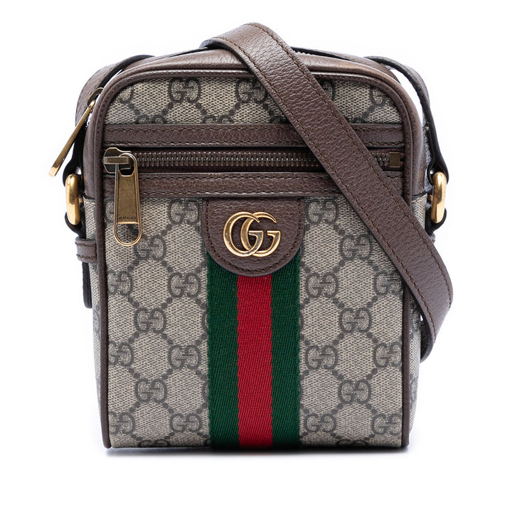 Gucci Mini GG Supreme Web Ophidia Sac porté croisé