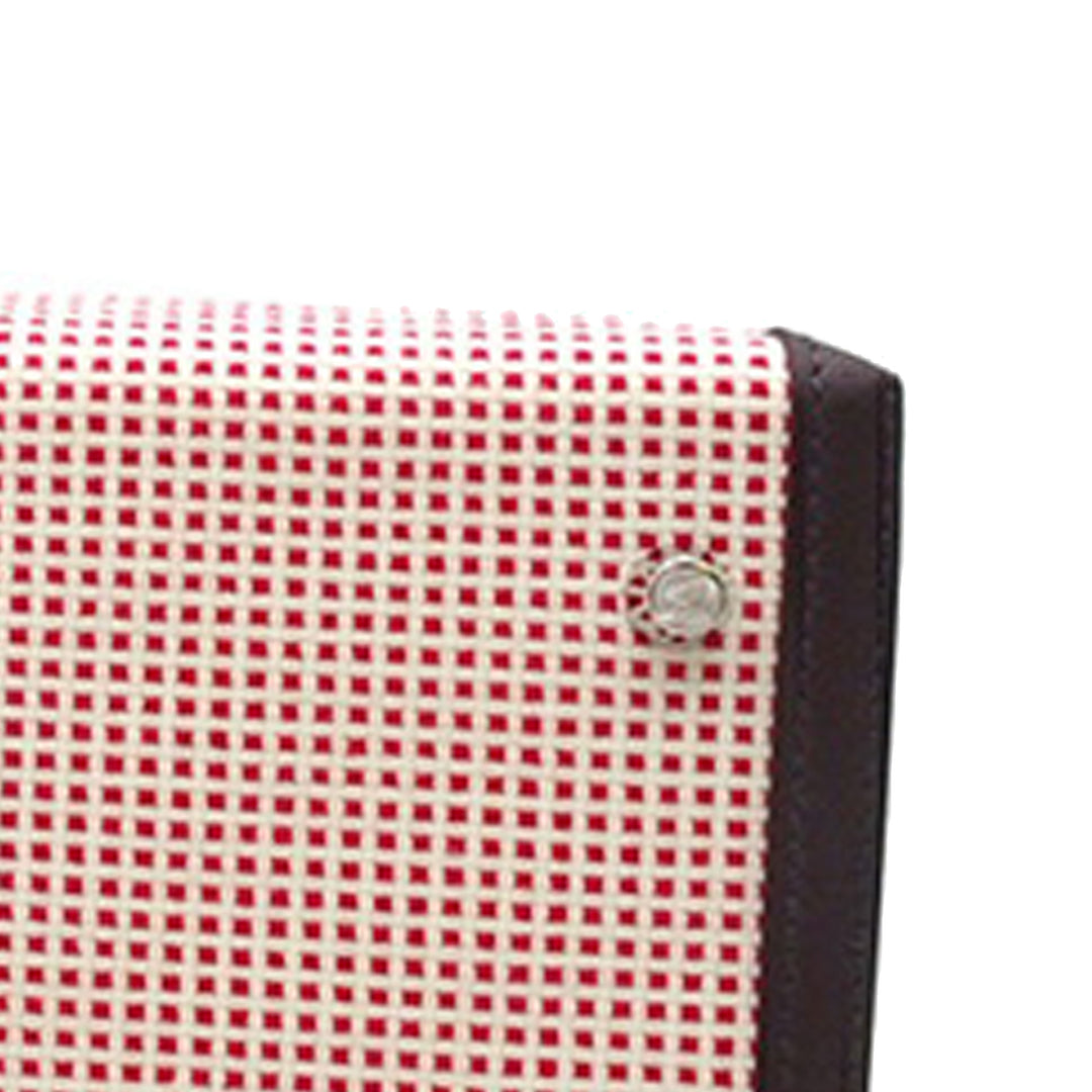 Hermès Toile Quadrille and Swift Kelly II Sellier 28 Rouge
