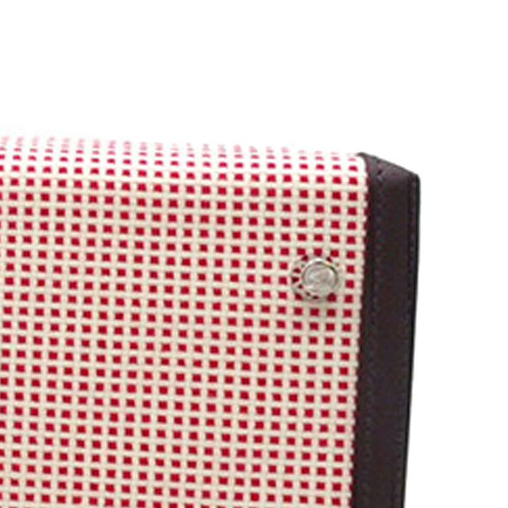 Hermès Toile Quadrille and Swift Kelly II Sellier 28 Rouge